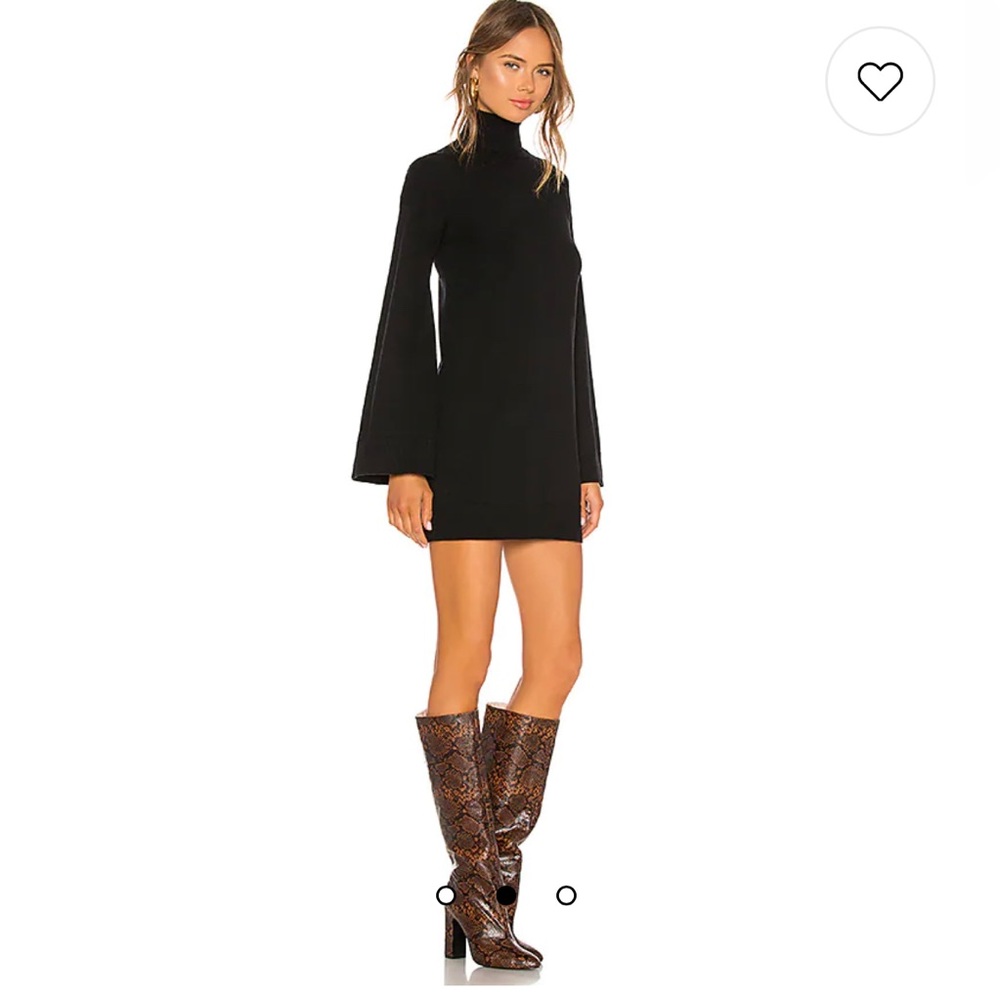 Fallon Sweater Dress in Black